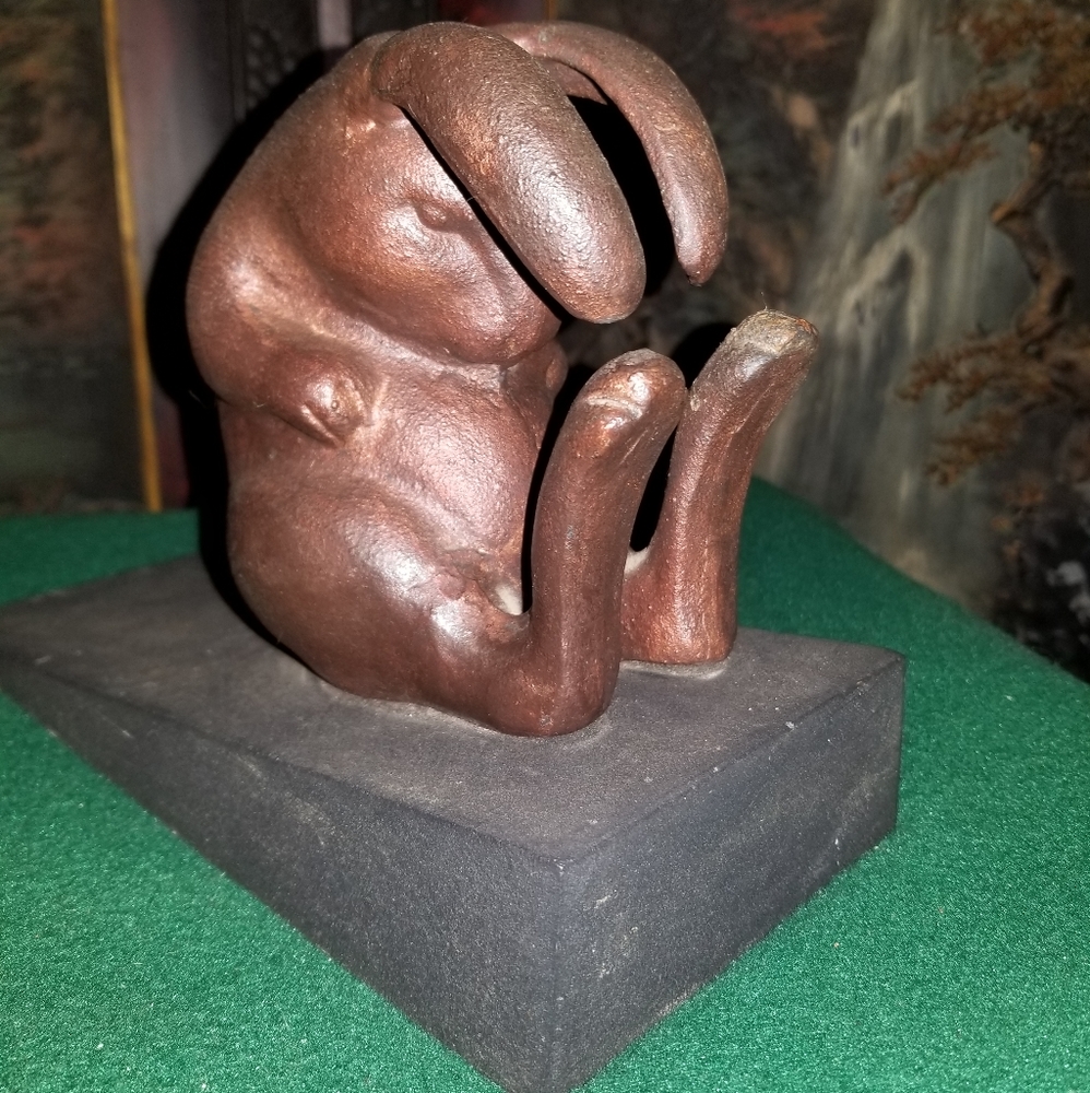 Lazy bunny doorstop.